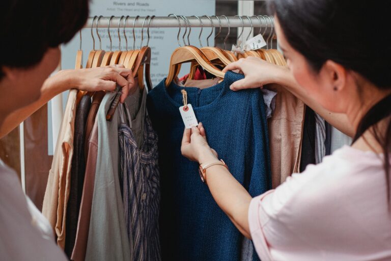 Examining prices of clothing